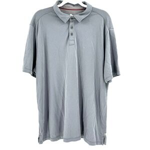 Tommy Bahama Polo Shirt Men's XL Gray Golf Preppy Activewear Resortwear Beach